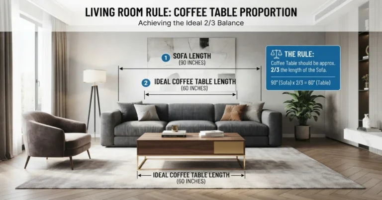 Coffee table size guide