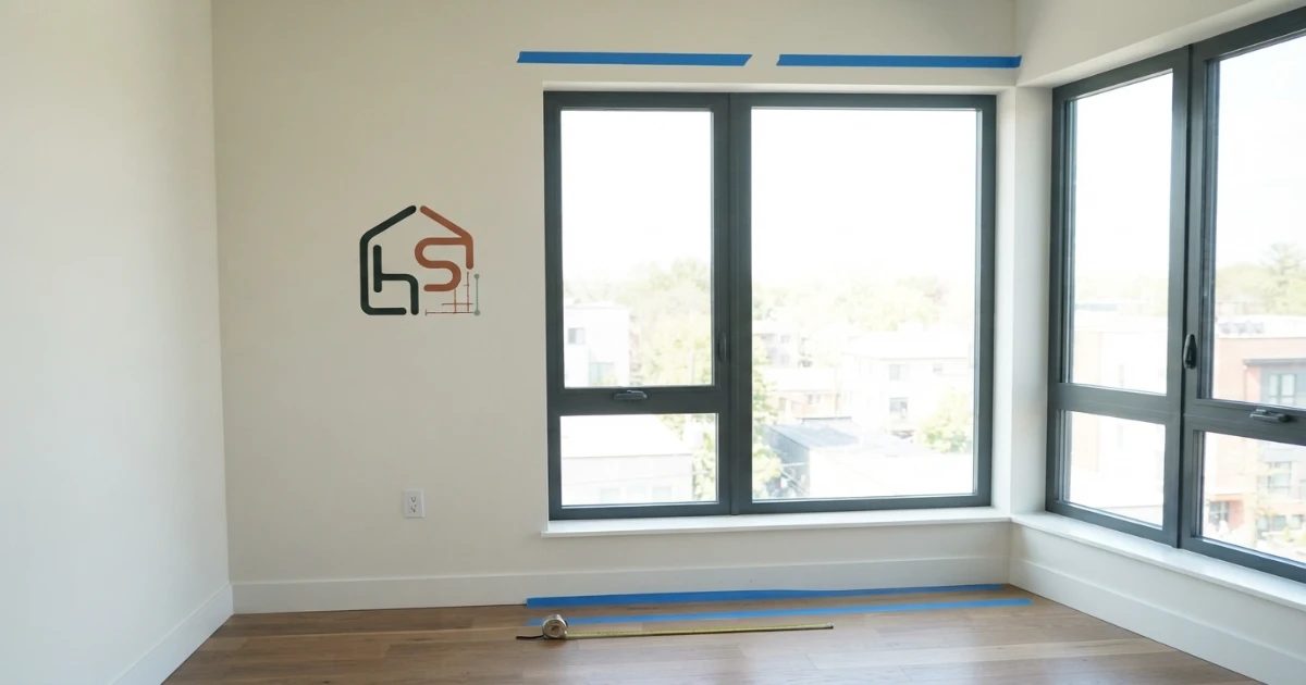 Curtain length guide tape test before ordering