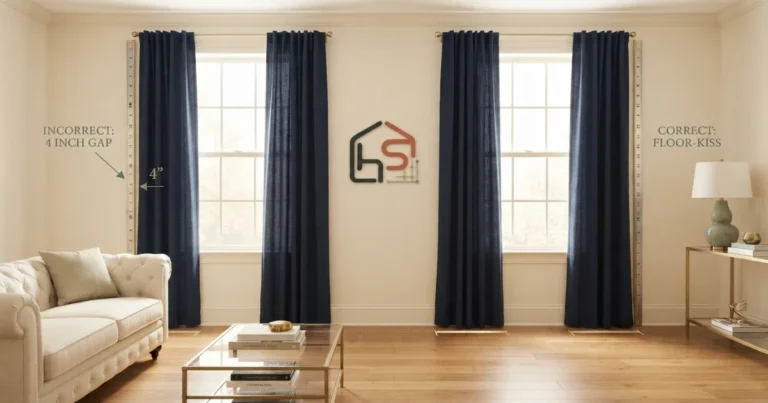 Curtains too short before and after