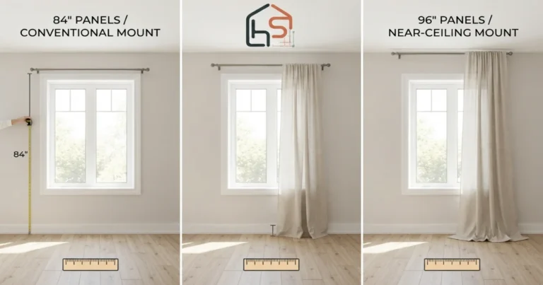 84 90 96 inch curtain length comparison