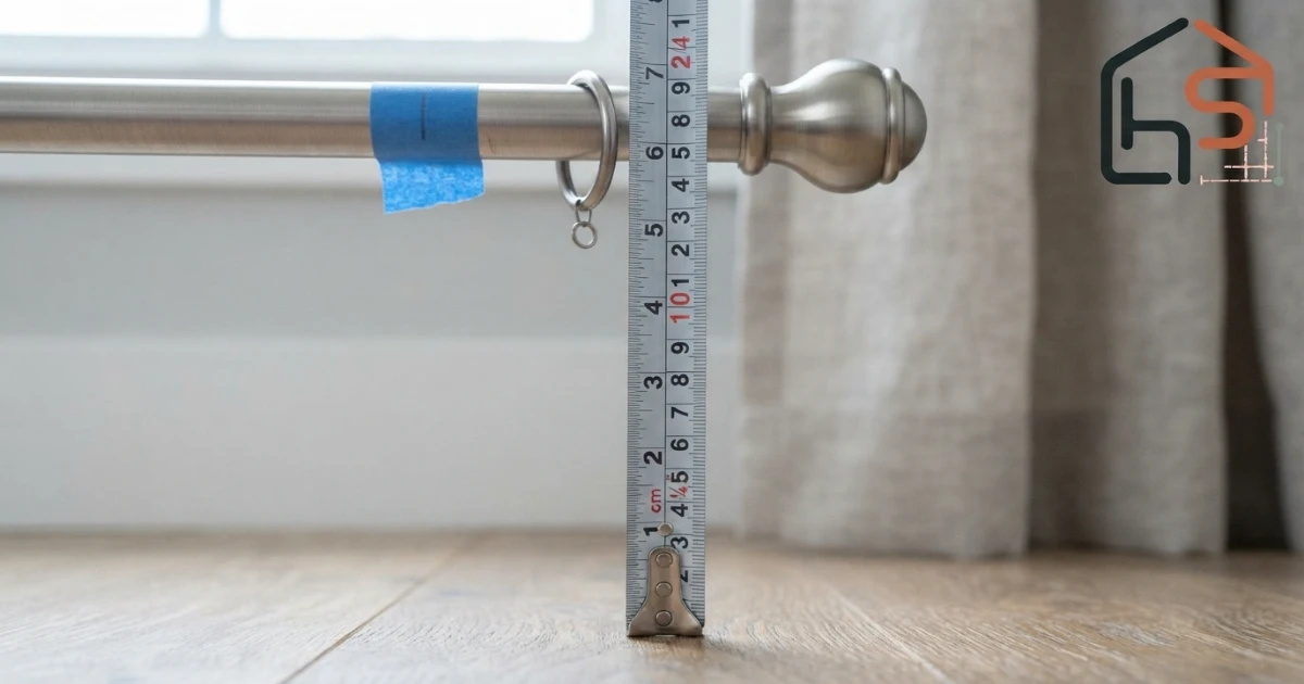 Measure 96 vs 108 inch curtains from the attachment point to the floor