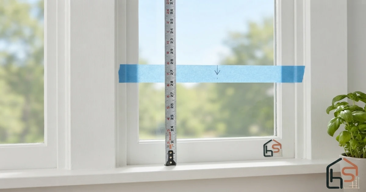 How to measure cafe curtains showing visible glass height lower coverage rod position and sill clearance