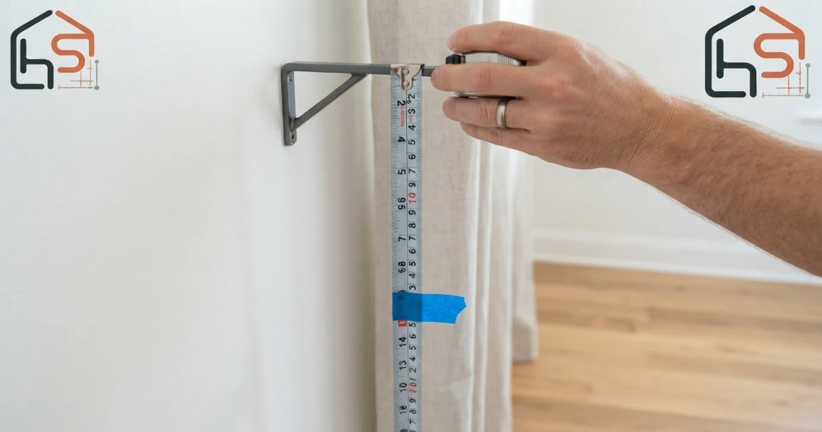 How to measure curtains for 8 ft ceiling from panel top to floor