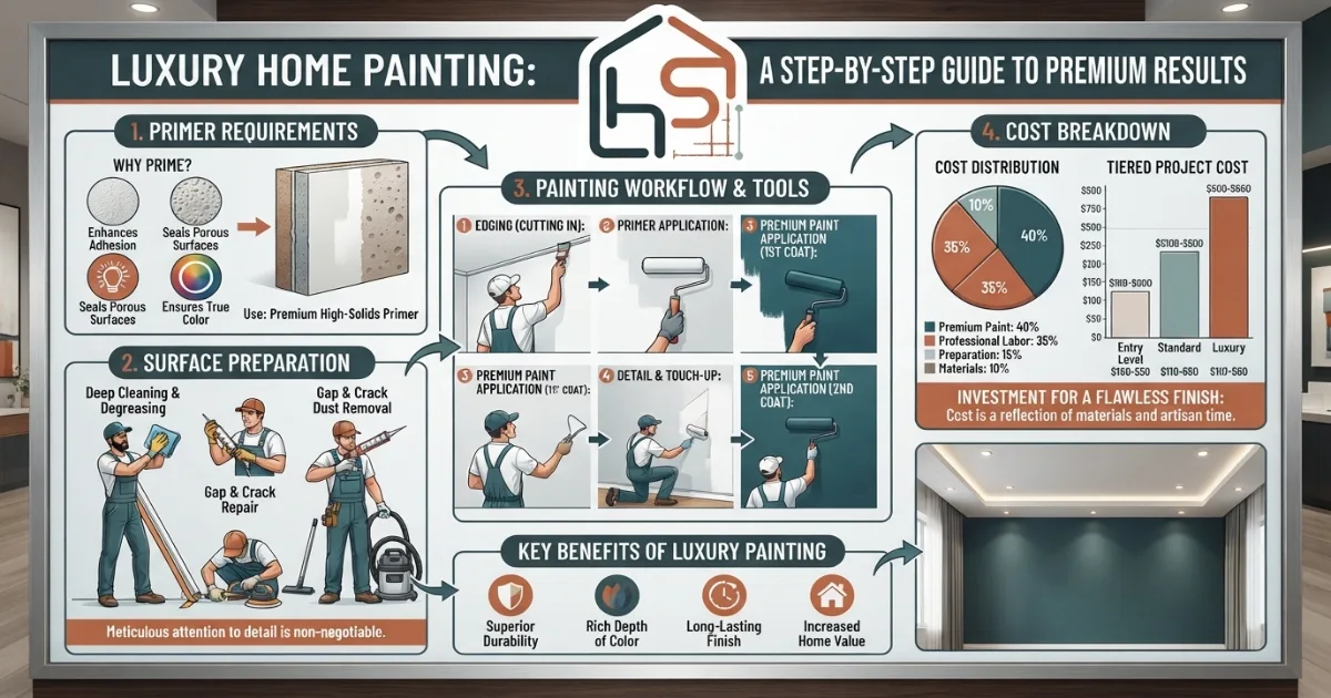 Paint cost calculator comparing economy, standard and premium paint pricing