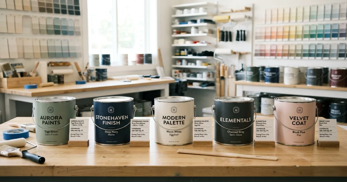 Paint coverage guide gallon and label comparison