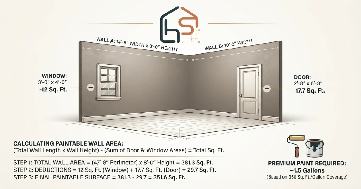 Paint cost calculator showing primer and professional labor cost add-ons