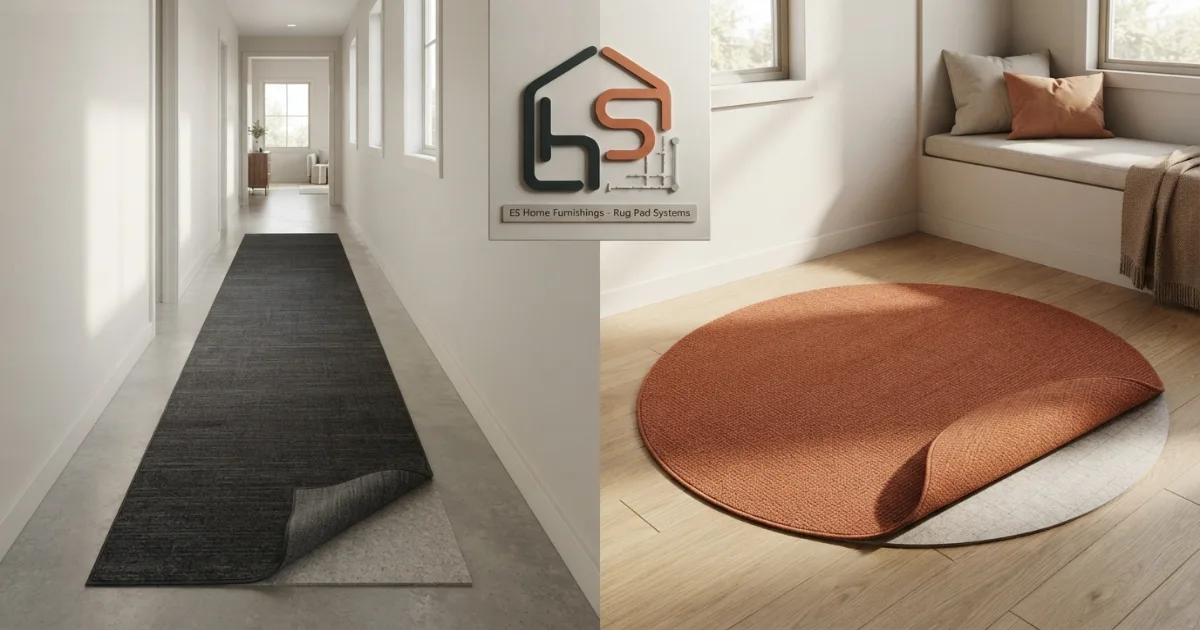 runner and round rug pad trimming guide with hidden inset border