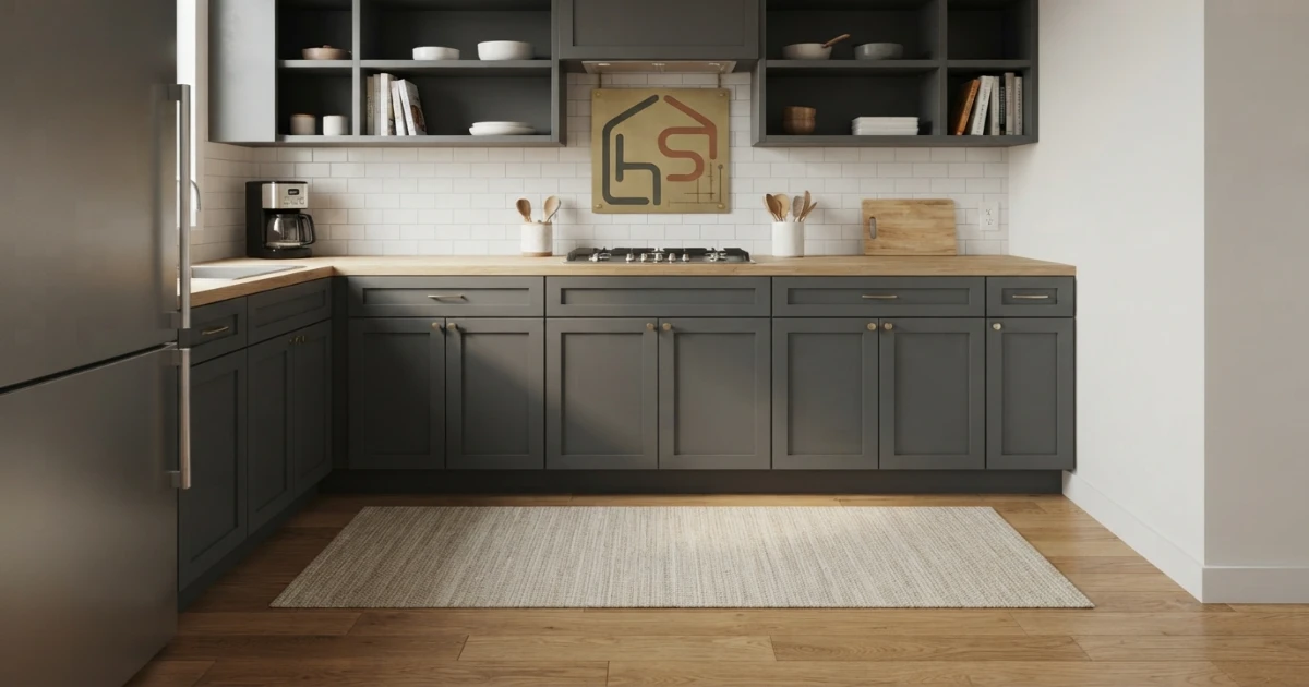 Kitchen runner size for a small one-wall kitchen