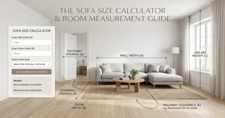 Sofa Size Calculator Room Measurement Guide