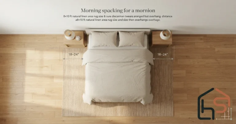 8×10 rug size under queen bed placement diagram with nightstands