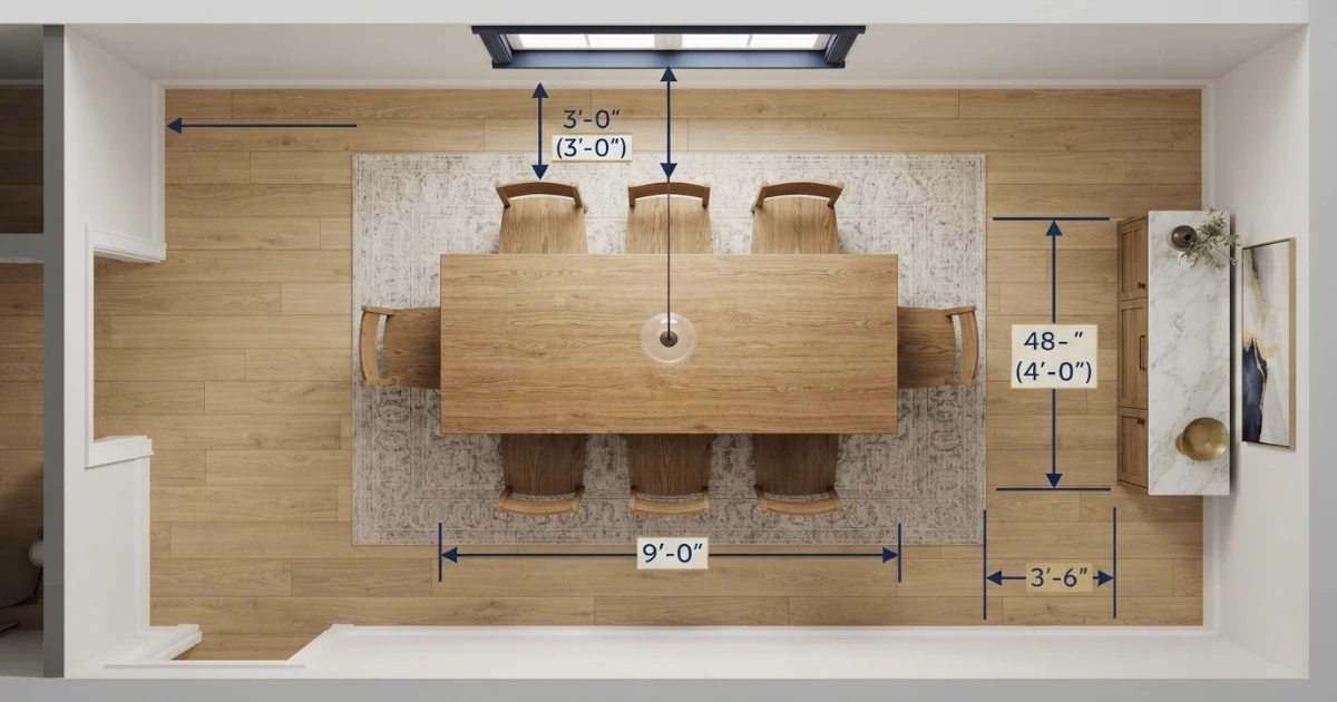 Dining table for 10 size chart comparing rectangular round square and oval shapes